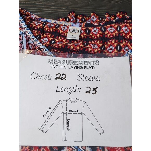 Bila Los Angeles Embroidered‎ Boho Tank Top Size Large - Picture 6 of 6